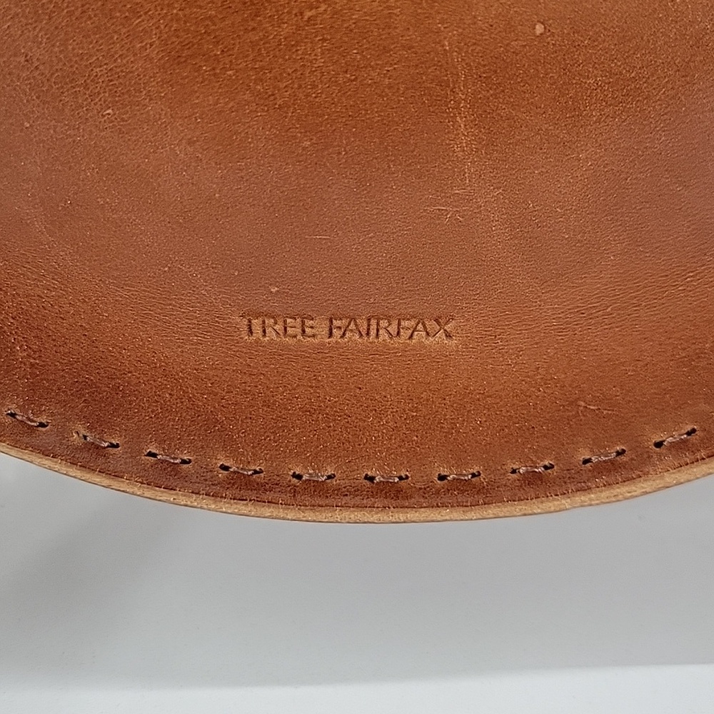 Tree Fairfax Brown Leather Half-Moon Belted Waist Bag - Picture 4 of 11
